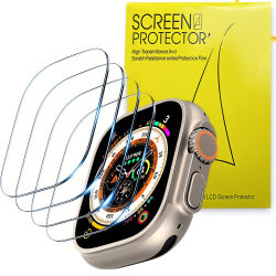 Vidrio templado para Apple Watch Ultra 3/2 49mm Protector de pantalla antiarañazos para iwatch Ultra Smartwatch H26 Pro + HK11 Ultra
