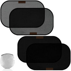 2 Protectores Solares Plegables para Coche, Cortinas UV para Ventanas de Coche, Parasoles Laterales de Malla para Bebés, Visores Solares de Verano, Película Protectora