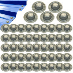 50 tapas metálicas para tornillos, cubiertas para tornillos de muebles, techos, madera, tapicería, gabinetes, pintura exterior, persianas y umbrales