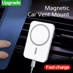 Soporte de teléfono para coche, cargador inalámbrico magnético de 30W para Magsafe iPhone 12 13 14 15 Pro Max Mini estación de carga rápida