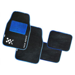 ENERFERO- Alfombrillas Coche,Juego Alfombrillas para Coche Universales,Alfombra de Moqueta para Vehículo, Antideslizantes 4 Piezas