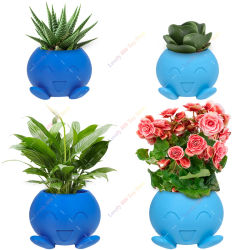 Maceta de flores extraña impresa en 3D, florero decorativo para el hogar, maceta de almacenamiento de plantas en maceta para plantas de interior y exterior para decoración del hogar