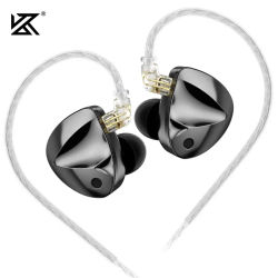 KZ-auriculares d-fi con reducción de ruido, audífonos con bajos HIFI, Monitor, interruptor de ajuste de 4 niveles, sonido estéreo deportivo