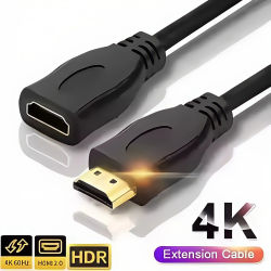 Cable de extensión 4K 60Hz HDR HDMI 2,0 (macho a hembra)-cable de extensión HDMI de alta velocidad para PS5,Xbox Series X/S,PC,Monitor,HDTV