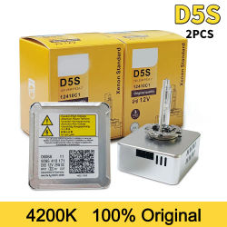 2 Bombillas de Xenón Originales para Philips HID D1S D2S D2R D3S D4S D5S 35W 4200K, Repuesto de Faro Delantero para Automóvil