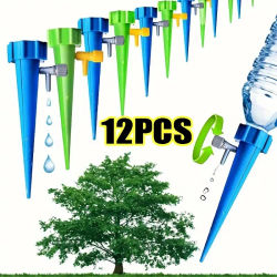 Sistema de riego por goteo automático, punta de autorriego para plantas de flores, invernadero, jardín, gotero de agua automático ajustable, 6/12 Uds.