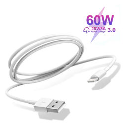 Cable USB A a Lightning para iPhone 14 13 12 11 Pro Max Plus XR Xs Max USB A Cable cargador rápido accesorios de teléfono 1M 2M 3M