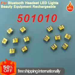 10-100 piezas de baterías de polímero de litio recargables de 3.7V 35mAh (modelos 501010, 501012) para auriculares Bluetooth, luces LED y equipos de belleza
