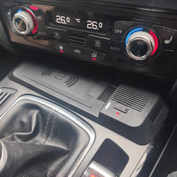 Cargador inalámbrico de 15W para la consola central del coche, soporte de carga para teléfono, embellecedor para Audi A4 B8 B9 Allroad A5 S5 RS5 Q5 SQ5