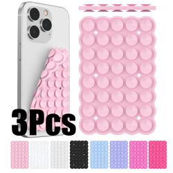 Ventosa de silicona para teléfono, accesorio móvil antideslizante fijo multifuncional, almohadilla con ventosa de goma desmontable de doble cara para teléfono