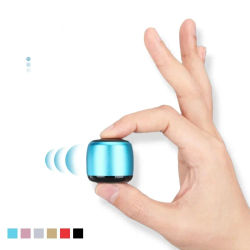 Mini Altavoz Bluetooth Portátil Inteligente, Un Altavoz para Dos Dispositivos, Pequeño Subwoofer Inalámbrico de Metal con Sonido Potente