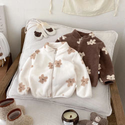 Chaqueta polar de oso bonito para niños pequeños, abrigo cálido de invierno para niños, Top suave Adorable para bebés para días fríos, disfraz de moda Popular, tela deportiva