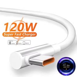Cargador rápido de 120W para Xiaomi 14, 13, 12, 11 Pro, Ultra Lite, USB A a tipo C, Cable de carga rápida para teléfono, accesorios Redmi Note 12