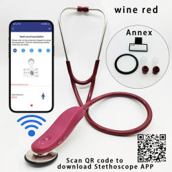 Nuevo Estetoscopio Digital Bluetooth médico con aplicación, estetoscopio inteligente inalámbrico