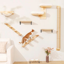 Hamaca de pared para gatos, muebles y camas para mascotas, estante rascador, juguetes para gatos, torre de árbol, accesorios para gatos para descanso de gatitos