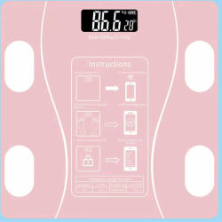 Báscula de grasa corporal, báscula Digital inalámbrica inteligente para baño, analizador de composición corporal con aplicación para teléfono inteligente, compatible con Bluetooth
