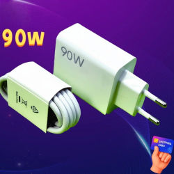 Cargador Xiaomi Mi de 90w con Carga Rápida Turbo de 90 Vatios para Xiao Mi 15 14 13 Ultra 12 Poco X5 Pro Pad 7 Redmi, Cable Tipo C