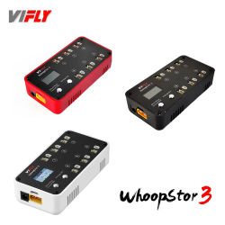 VIFLY WhoopStor 3 V3 6 puertos 1S LIPO Cargador de batería Descargador Función de almacenamiento
