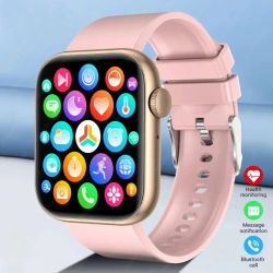 Nuevo Reloj inteligente para Mujer, pantalla completamente táctil, llamada Bluetooth, relojes impermeables, rastreador deportivo de Fitness, Reloj inteligente para Mujer