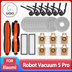 Para Xiaomi Robot aspirador 5 Pro / OV21GL, accesorios de limpieza, cepillo principal, Cepillo Lateral, filtro Hepa, paño de mopa, bolsa de polvo, piezas de repuesto