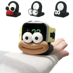 Soporte de cargador Compatible con Apple Watch All Series lindo base de carga de silicona para IWatch Ultra S10 admite modo de mesita de noche