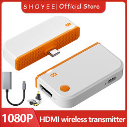 Transmisor y Receptor de Video Inalámbrico HDMI Tipo C de 50M, Adaptador Extensor, Dongle para Laptop, PC, Teléfono, TV, Monitor