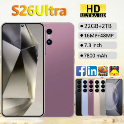 Nuevo Teléfono Inteligente S26 Ultra 5G Android 7.3HD Original 22G+2TB, Teléfono Móvil Dual SIM, 7800mAh, Desbloqueado, Versión Global