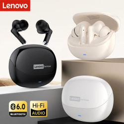 Auriculares Inalámbricos Lenovo LE257 con Bluetooth 6.0, Sonido HiFi, Cancelación de Ruido ENC, Auriculares TWS para Juegos y Deportes con Micrófono