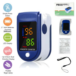Oxímetro de Pulso Digital Portátil, Oxímetro de Dedo LED, Monitor de Salud, Saturación de Oxígeno en Sangre, Frecuencia Cardíaca
