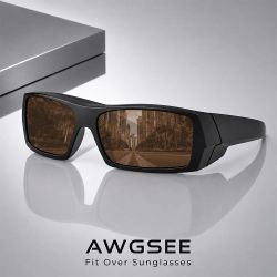 Gafas de Sol Polarizadas para Hombre y Mujer, Modernas, Retro, Deportivas, Rectangulares, Envolventes, Vintage, con Protección UV