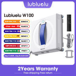 Robot Limpiacristales Lubluelu W100 7KPa con Planificación Inteligente de Rutas y Sistema de Protección de 8 Capas para Ventanas Cuadradas, Hogar y Baño