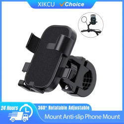 360 ° Soporte giratorio ajustable para teléfono de bicicleta, soporte antideslizante para teléfono para ciclismo al aire libre, accesorios para bicicleta de montaña