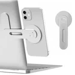 Soporte magnético para teléfono portátil, Monitor de ordenador plegable delgado, soporte lateral para teléfono móvil para iPhone, Samsung, Huawei, soporte lateral