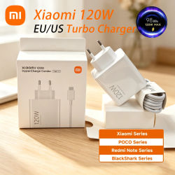 Cargador Original Xiaomi de Carga Rápida de 120W, Cable USB Tipo C para Poco F4 GT Mi 14 12S 13T 13 Pro Redmi K70 K60