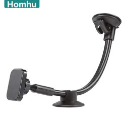 Soporte magnético Universal para teléfono, brazo largo para coche, parabrisas, tablero, imán, soporte para coche, base de montaje para teléfono móvil, soporte para IPhone