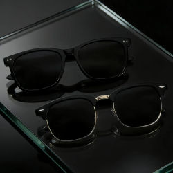 2 pares de gafas de sol de moda, estilo europeo y americano, retro, unisex, clásicas, Y2K, modernas, versátiles, con protección solar, montura ligera.