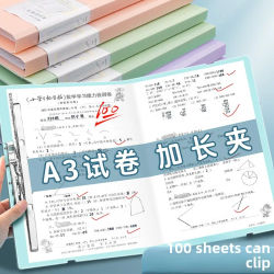 Nuevo diseño de correa, carpeta de archivos A3, Clip de almacenamiento de papel para examen de estudiantes, portapapeles multifunción, Bloc de escritura, carpetas de archivos de documentos