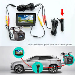 Cámara de visión trasera de fácil instalación, Monitor LCD de 4,3/5/7 pulgadas para vehículo, Van, visión nocturna, sistema de imagen de estacionamiento inverso