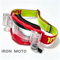 Gafas de Motocross con Sistema Roll-Off, Gafas de Rally, Gafas para Motocicleta Todoterreno, Gafas con Película Roll-Off, Gafas Protectoras MX