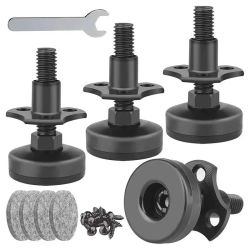 Pies niveladores ajustables, patas protectoras de acero resistentes para muebles, patas triangulares para sofá, especificación múltiple, 4 Uds.