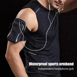 Brazalete deportivo universal para teléfono, funda impermeable portátil para correr, soporte para teléfono móvil, bolsa para iPhone, Huawei, Realme