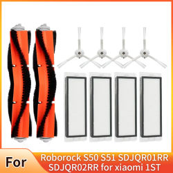 Filtro HEPA + Cepillo Lateral + cepillo principal para Xiaomi Mi Robot piezas de aspiradora accesorios Roborock S50 S51 SDJQR01RR SDJQR02RR
