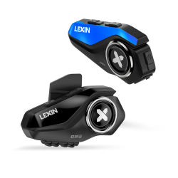 Lexin G2P 2 uds intercomunicadores para casco de motocicleta Bluetooth V5.0 hasta conectar 6 conductores y hablar entre cualquier 2 de ellos auriculares inalámbricos