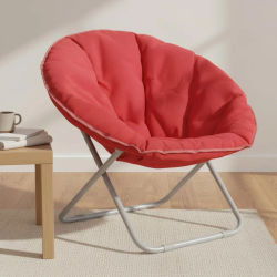 Silla Luna, Cómoda Silla Plegable Redonda, Mueble para el Hogar, Ahorra Espacio, Fácil de Guardar, para Balcón, Exterior