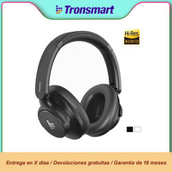Tronsmart auricular inalámbrico bluetooth Soundfi Q20S, Auriculares Bluetooth, Auriculares Inalámbricos con Cancelación de Ruido, 60 Horas de Reproducción, Audio de Alta Resolución, Control por