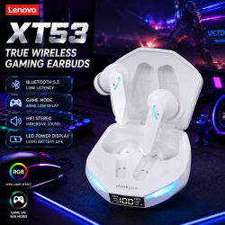 Auriculares inalámbricos Lenovo XT53 con Bluetooth 5,3, auriculares para videojuegos de baja latencia, modo Dual, auriculares deportivos con micrófono, nuevos regalos