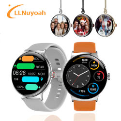 LlNuyoah-reloj inteligente LA99 para mujer, accesorio de pulsera resistente al agua IP68 con llamadas, Bluetooth, Monitor de ritmo cardíaco y sueño, Pantalla AMOLED HD de 1,43 pulgadas, compatible con