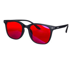 SHINU-gafas de ordenador con bloqueo de luz azul, lentes rojas para un mejor sueño, lentes naranjas para juegos de larga duración, gafas de descanso para hombres y mujeres