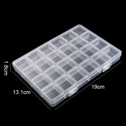 Mini contenedor de almacenamiento transparente para almacenamiento de artículos pequeños, caja para pendientes de cuentas, herramientas pequeñas para muebles, accesorios, piezas hechas a mano