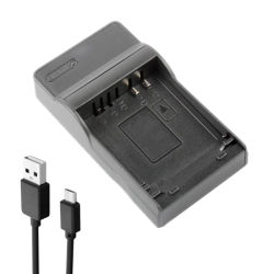 Cargador de batería USB Li-80B para Olympus, T-100, T-110, X-36, X-960